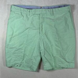 Polo Ralph Lauren 38W 100% Cotton Mint Green Flat Front Shorts
